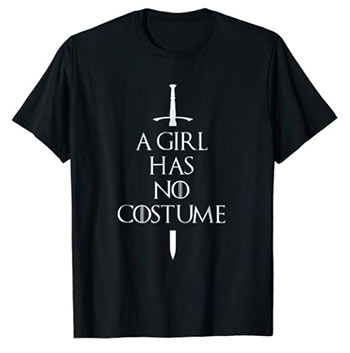 a girl has no costume