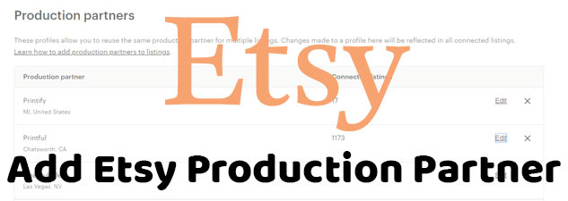 Dropshipped Pod Add Etsy Production Partner