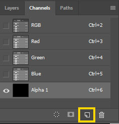 create new channel in photoshop