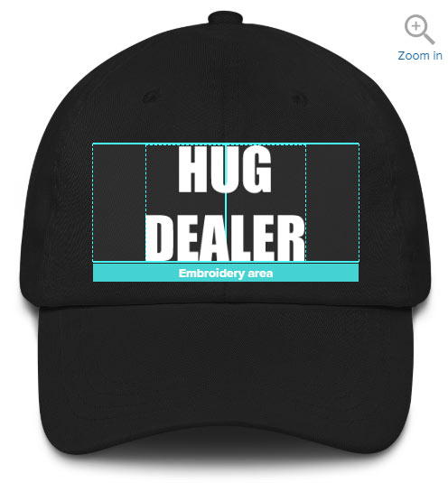 uploading an optimized file to printful makes it easy to position the design on a hat