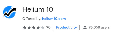 click to download the helium10 chrome extension