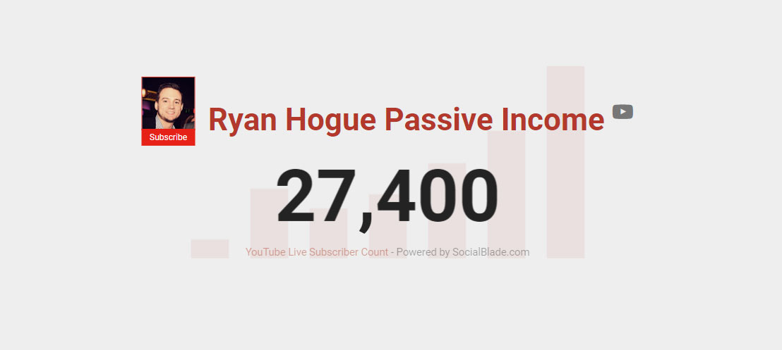 July 2020 YouTube Subscriber Count: Ryan Hogue Passive Income