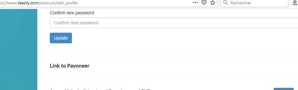 link teezily to payoneer