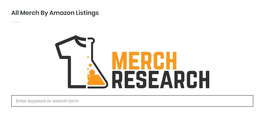 merch informer merch research search engine tool