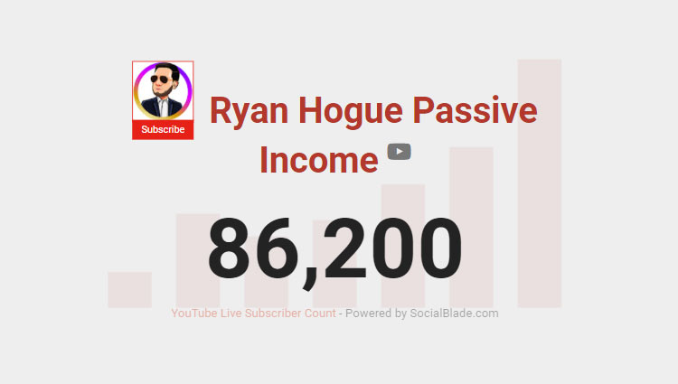 November 2021 YouTube Subscriber Count: Ryan Hogue Passive Income