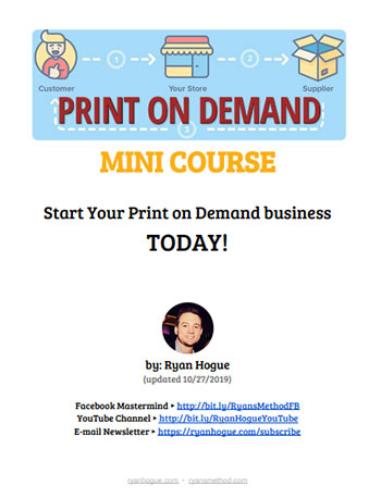 Free dropshipped print on demand mini course