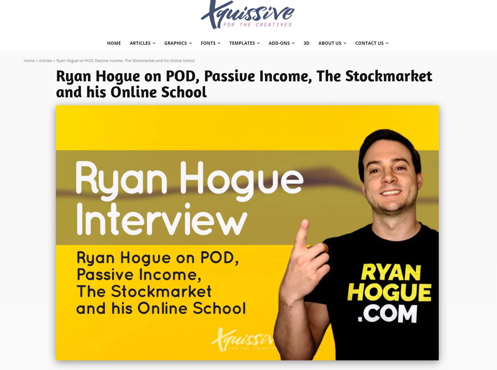 Ryan Hogue featured on Xquissive June 11, 2021