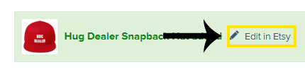 click edit in etsy from the printful dashboard