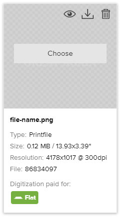 Printful file digitization paid for