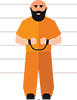 prisoner in handcuffs