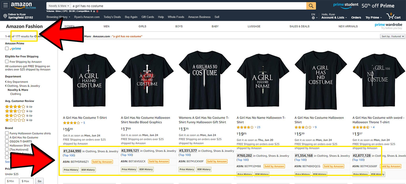 search merch by amazon