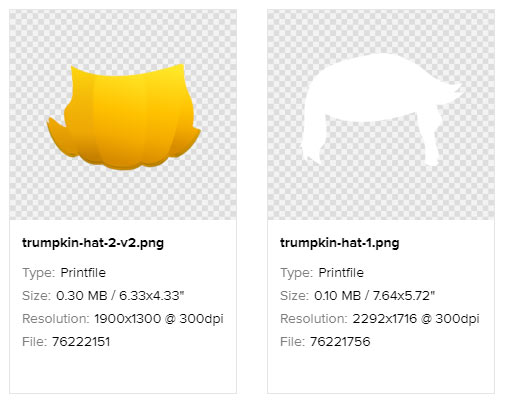 trumpkin design example in two separate layers