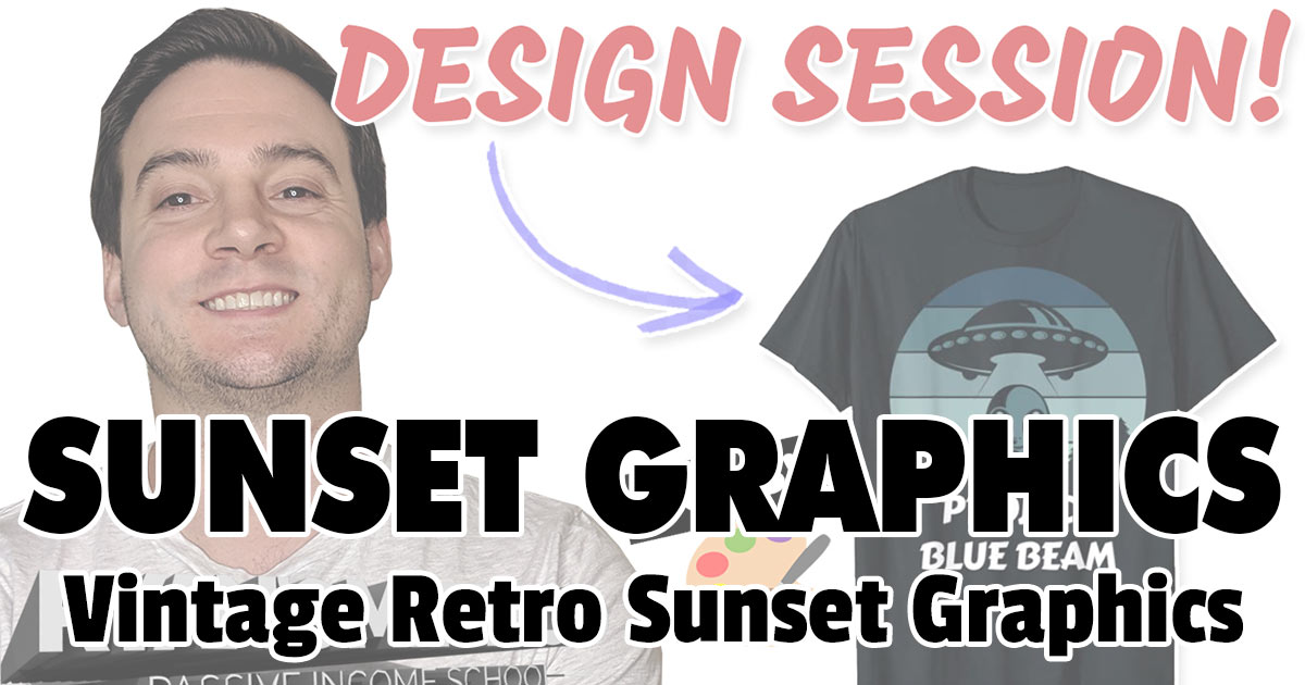 Amazon Merch: Vintage Retro Sunset Graphics