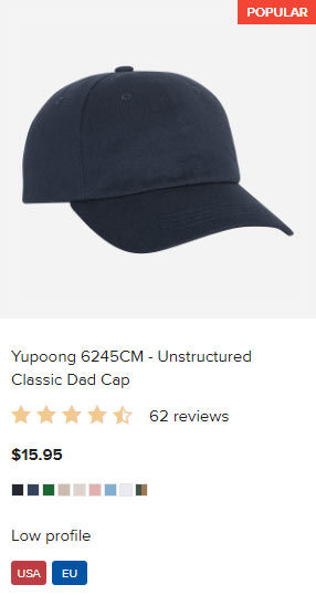 Yupoong 6245CM - Unstructured Classic Dad Cap